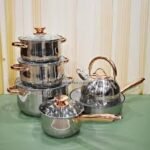 KV-1004, 6 Pcs Kaisa Villa Stainless Steel Cookware Set with Lid KV-1004 - Image 4