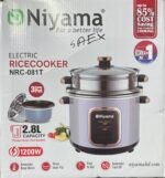 Niyama Electric Rice cooker NRC-081T, 2.8Litar, 3 inner pot, 1200W