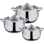Kaisa Villa Stainless Steel Induction bottom 6pcs Cookware Set (KV-6640) - Image 2