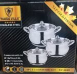 Kaisa Villa Stainless Steel Induction bottom 6pcs Cookware Set (KV-6640)