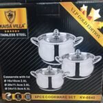 Kaisa Villa Stainless Steel Induction bottom 6pcs Cookware Set (KV-6640)
