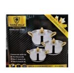 Kaisa Villa Stainless Steel Induction bottom 6pcs Cookware Set KV-6644 - Image 2