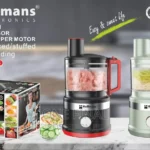 Hoffmans Electric Food Processor HM-2076, Muti-Function Grinded/kneading