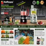 Hoffmans Electric Food Processor HM-2076, Muti-Function Grinded/kneading