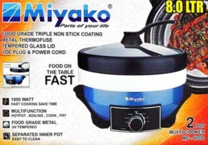 Miyako MC-800D Double Pot Electric Curry Cooker 8 Liter