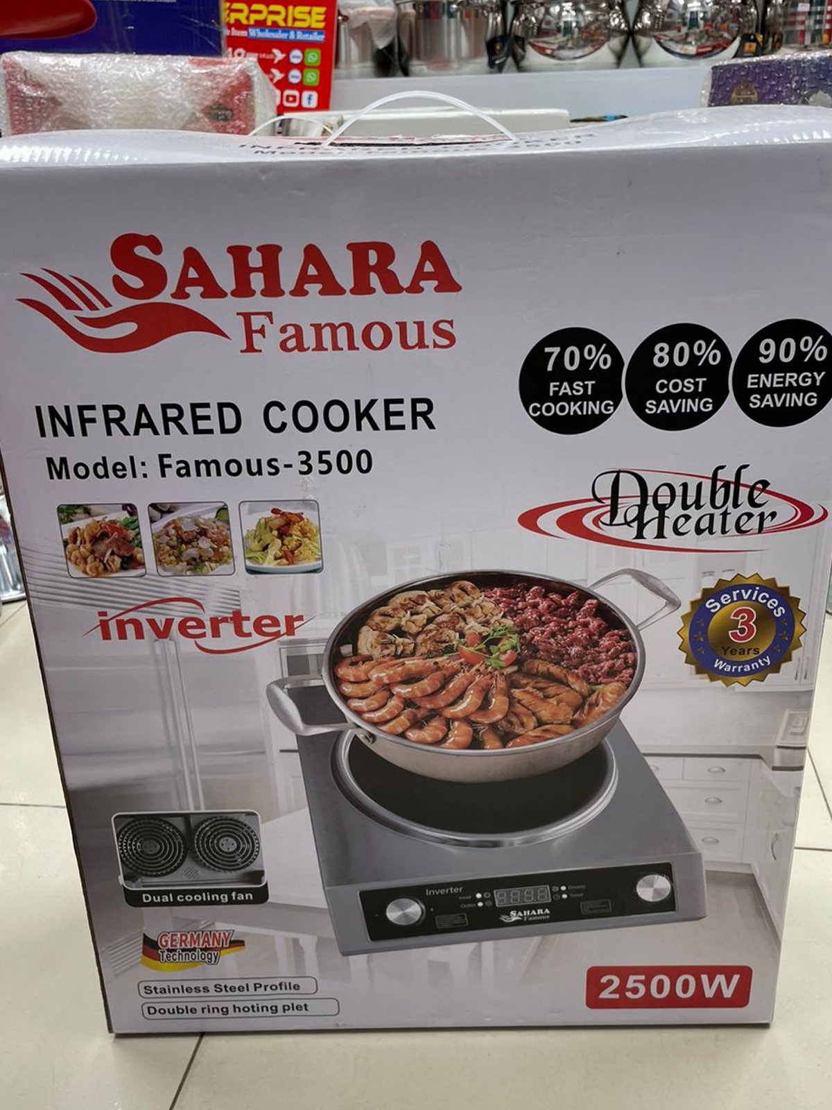product-10 Sahara Famous Infrared Cooker – Model: Famous-3500 - Image 1
