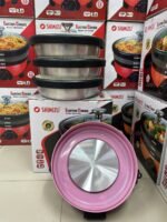 Shimuzi Multifuncation Kari Cooker 5.5Liter, 1500watts, 3 Pot, 3 Lid - Image 4