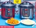 Fuma Japan Tecnology 2POTS Electric Multifunction Pressure Cooker 6.5L Capacity, 1200W, Model-FEPC- 6.5DD, Best Quality & Best Price.