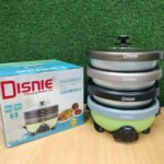 Disnie Electric Multi Curry Cooker & Rice cooker With 4 Pots 4 Lids- 5.5 Ltr / 1500 Watts