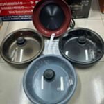 Miyako Electric Multi Curry Cooker & Rice cooker With 3 Pots 3 glass Lids- 3.5 Ltr / 1300 Watts