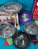 Hoffman's Electric Multi Cooker & Rice Cooker With 4 Pots & 4 Lids- 6 Ltr / 1500 Watts, Model-STI-MC10 / Best Price in BD.