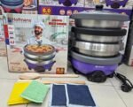 Hoffman's Electric Multi Cooker & Rice Cooker With 4 Pots & 4 Lids- 6 Ltr / 1500 Watts, Model-STI-MC10 / Best Price in BD. - Image 4