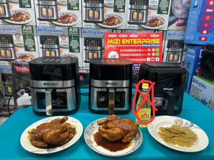 Miyako Air Fryer AF-600 CG SS 6 Liter/ AF-401-CG 4 Liter Rapid Air Technology, 1800 Watts, Best Quality & Best Price in BD