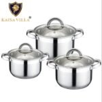 Kv-2241, 5 Layers Induction Based, 6pcs Kaisa Villa Stainless Steel Cookware Set Best Quality & Best Price in BD - Image 2