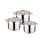 Kv-6627, 9 Layers Induction Based, KaisaVilla Stainless Steel Cookware Set Casserole Best Quality & Best Price in BD - Image 3