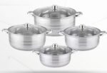 Kv-1009, 5 Layers Induction Based, Big Size- 8pcs Kaisa Villa Stainless Steel Cookware Set Best Quality & Best Price in BD - Image 2