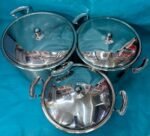 KV-EG06, 5 Layers Induction Based, Big Size- 6pcs Kaisa Villa Stainless Steel Cookware Set Best Quality & Best Price in BD - Image 2