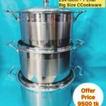 KV-EG06, 5 Layers Induction Based, Big Size- 6pcs Kaisa Villa Stainless Steel Cookware Set Best Quality & Best Price in BD