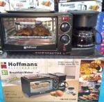Hoffman,s Breakfast maker 3in1 {12Liter Oven+1 Liter Coffee Maker+Frying Pan & Gril} Model- HM-509, 1250 Watts, Best Solution & Best Quality.