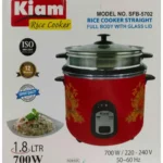 Kiam SFB-5702 Stainless Steel Double Pot Rice Cooker - 1.8 Liter
