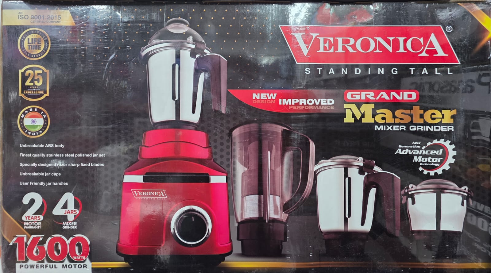 vc Veronica 1600 Watts 4 Jars Grand Master Mixer Belender, best Quality & best Price - Image 1