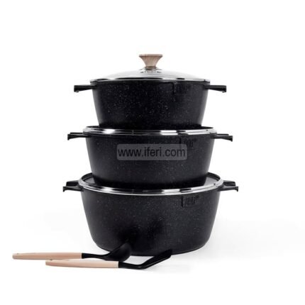 6 Pcs MGC Non Stick Cookware/ Casserole Set