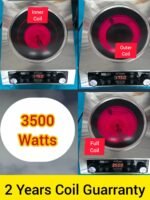 Ricco Inverter Tecnology Double Coil & Double Fan Infrared Dip Cooker, Water Proof & All Cooking Pots Supported, 3500 Watts. Best Quality & Best Price In BD - Image 2
