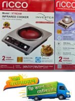 Ricco Inverter Tecnology Double Coil & Double Fan Infrared Dip Cooker, Water Proof & All Cooking Pots Supported, 3500 Watts. Best Quality & Best Price In BD - Image 3